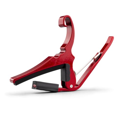 Kyser KG6RA capo side profile on guitar neck