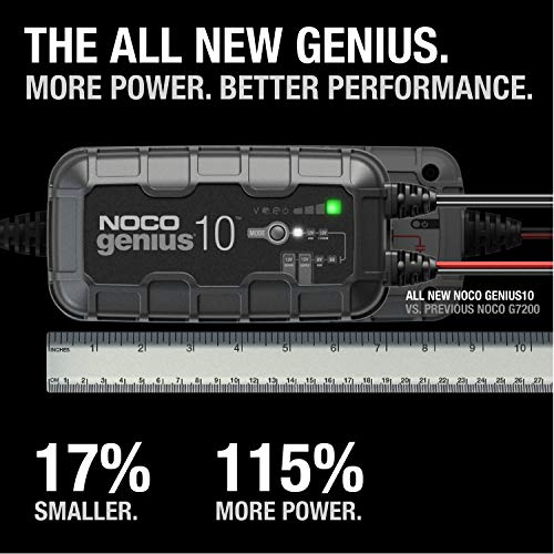 Front view of NOCO GENIUS10 charging device