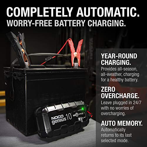 NOCO GENIUS10 charger in black finish
