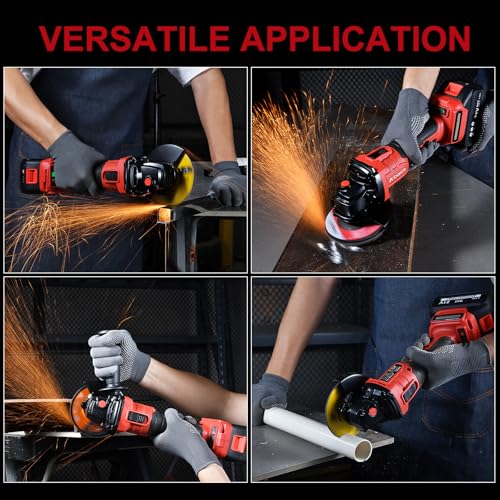 Auxiliary handle and grinder spindle
