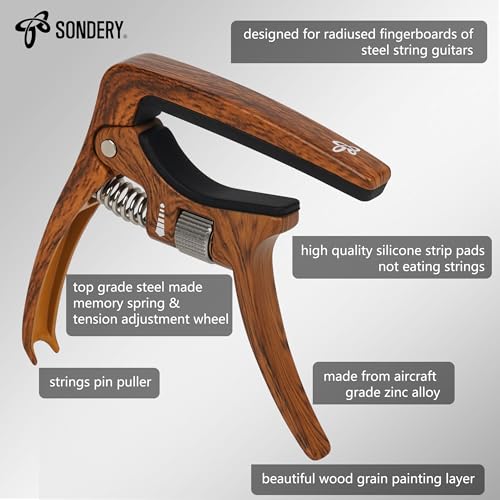 Trigger tension mechanism on Sondery capo