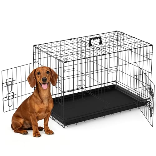 FDW 30-inch black metal dog crate