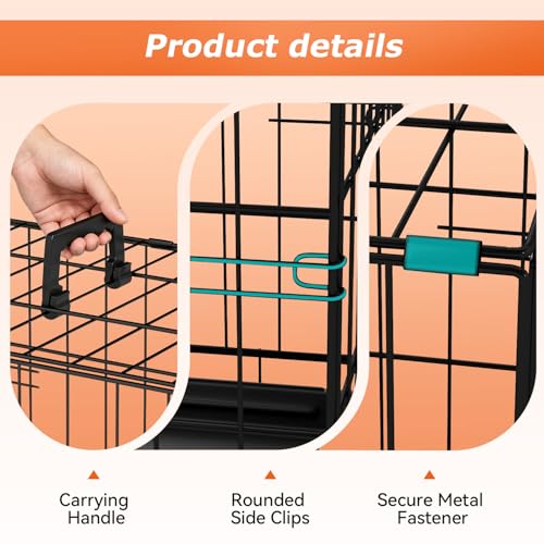Removable plastic tray for FDW dog crate