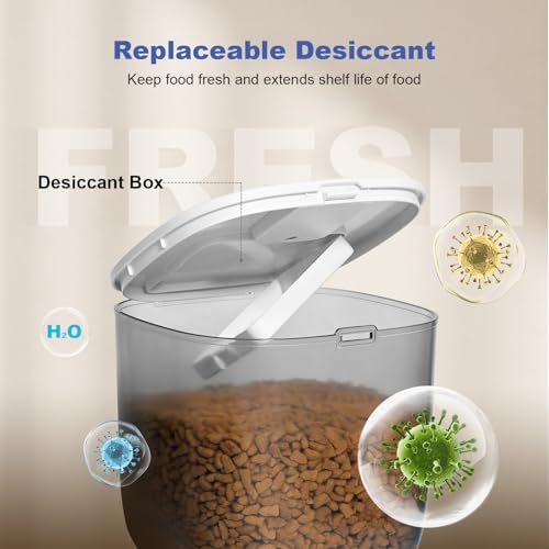 Dispenser interior with food swinging mechanism