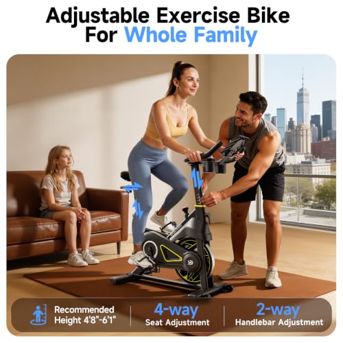 YPOO BC710 exercise bike with tablet holder