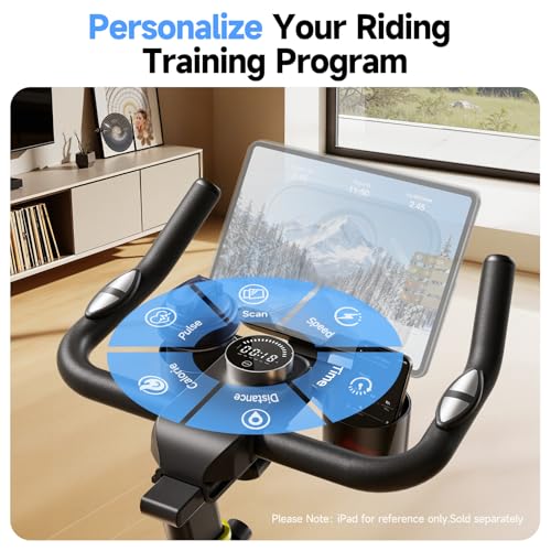 YPOO BC710 stationary bike dual water bottle holders