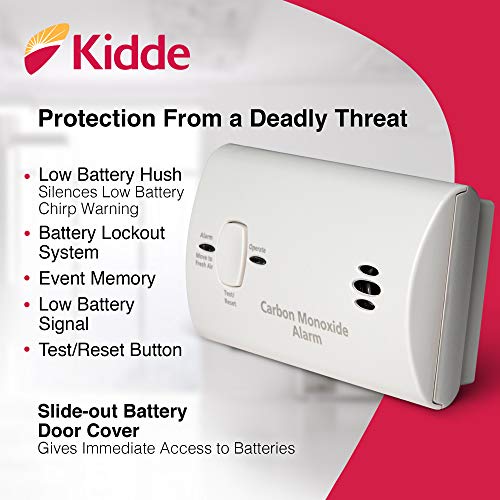 Kidde detector front view with LED indicators