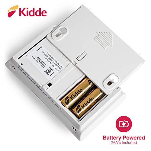 Kidde CO detector mounted on a wall