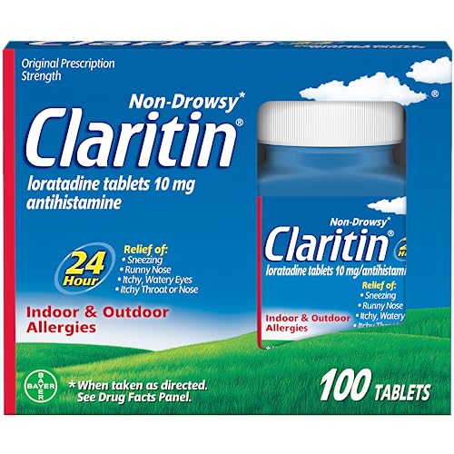 Claritin 100 tablets bottle front