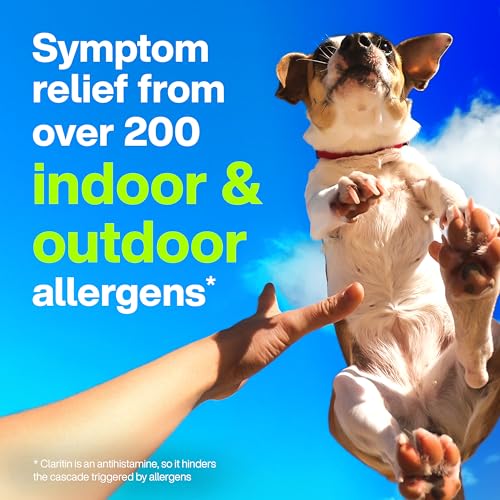 Claritin 24-hour symptom relief side view