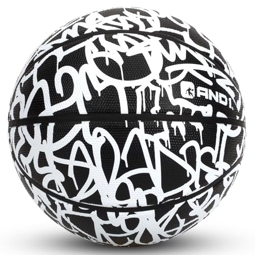 AND1 Chaos Rubber Basketball front view