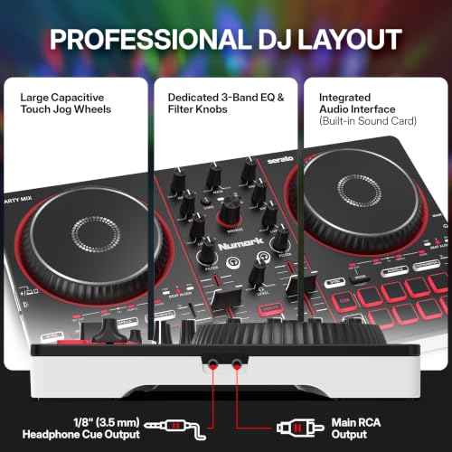 Numark Party Mix III top deck layout