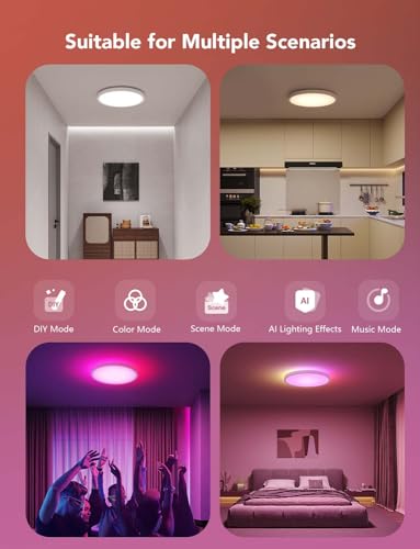 Smart home app interface for Govee ceiling light