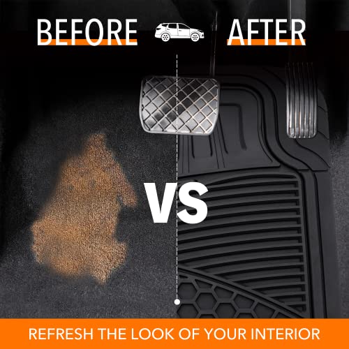 Amazon Basics PVC Car Mats with ergonomic grooves