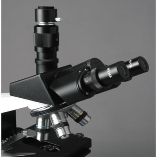 AmScope Microscope stage and focus controls
