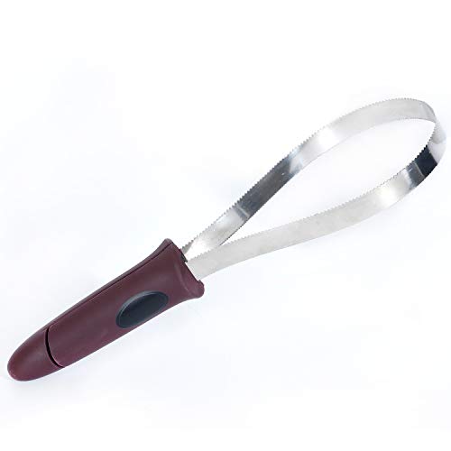 BOTH WINNERS Dual-Sided Shedding Blade in burgundy