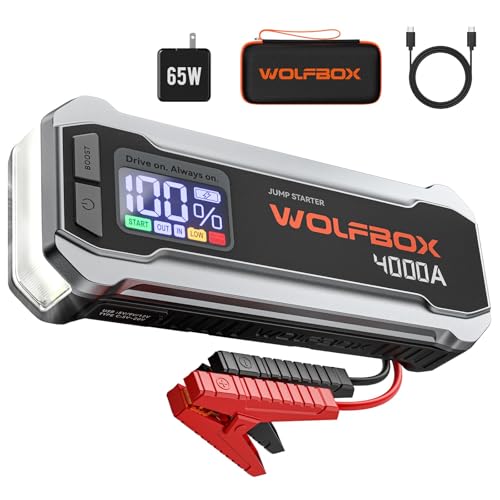WOLFBOX MegaVolt24 4000A jump starter front view
