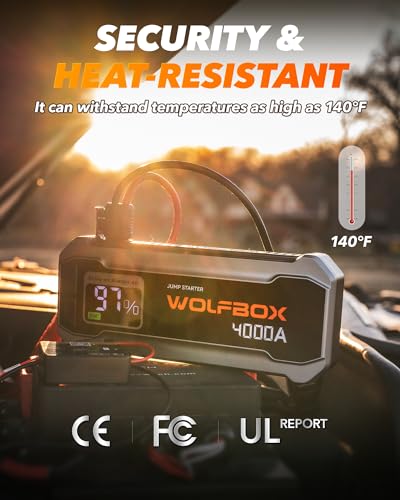 WOLFBOX MegaVolt24 connected to car battery