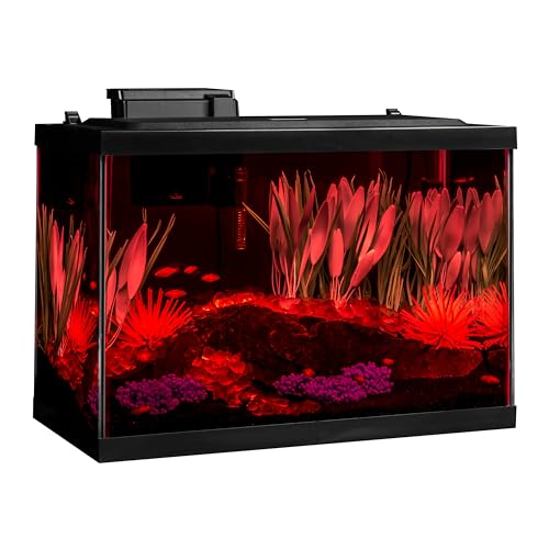 Glass aquarium hood detail