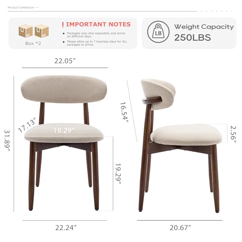 Modern upholstered kitchen chair backrest details