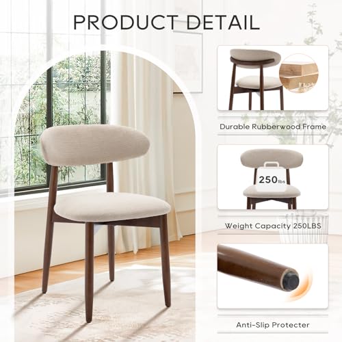 COLAMY chair set displayed in a modern dining room