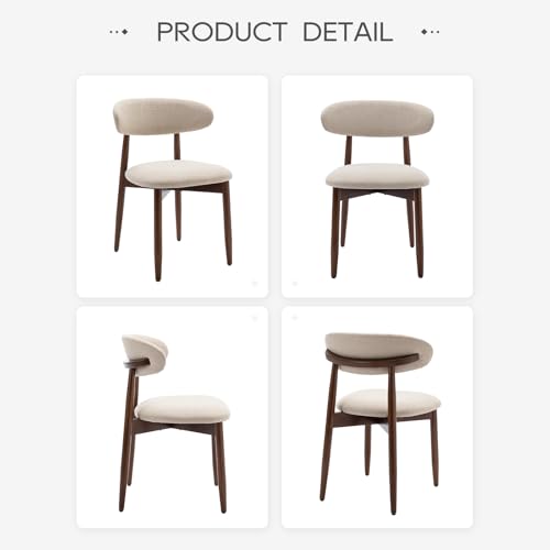 Durable base construction of COLAMY dining chairs