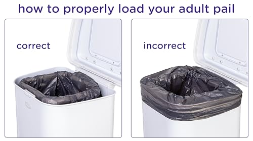 Ubbi Adult Diaper Pail open lid mechanism