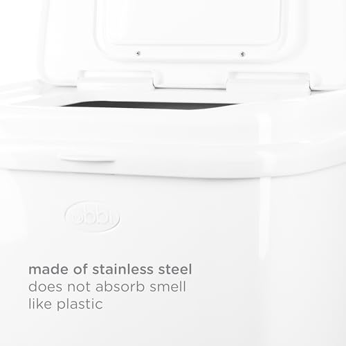 Ubbi Adult Diaper Pail interior storage capacity