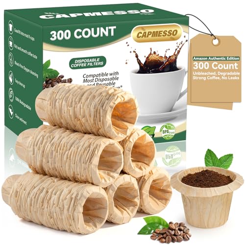 CAPMESSO disposable coffee filters 300ct box
