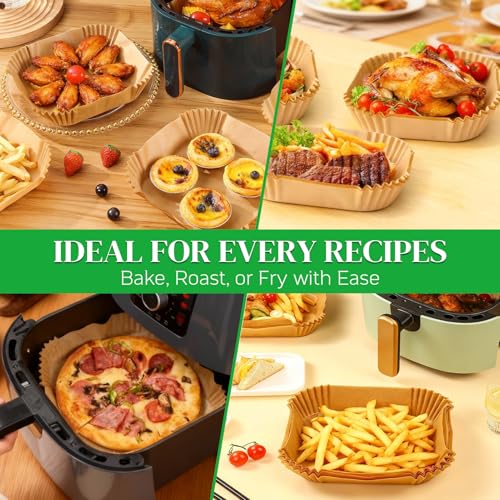 BYKITCHEN liners in a 6qt air fryer