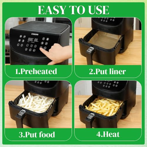 Easy removal of liner from air fryer basket