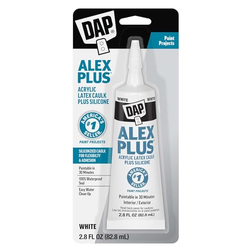 DAP Alex Plus White Caulk 2.8 oz tube