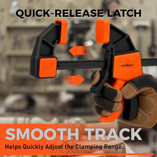 HORUSDY clamps in orange finish