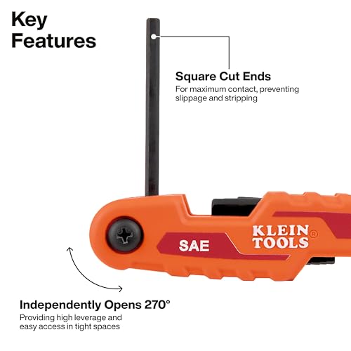 Close up of metric blades on Klein Tools 70543