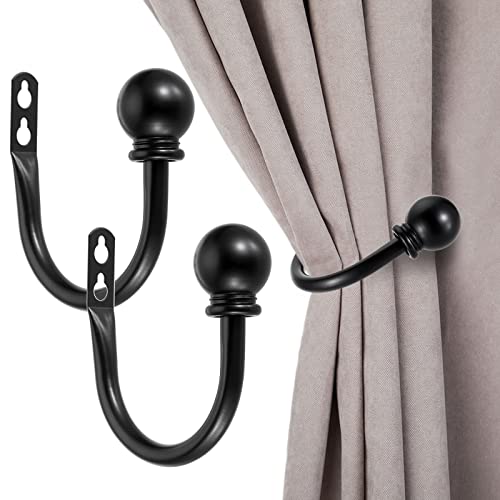 Sumnacon Curtain Holdbacks black set
