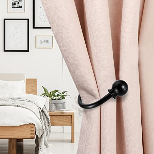 Black drapery holdback dimensions
