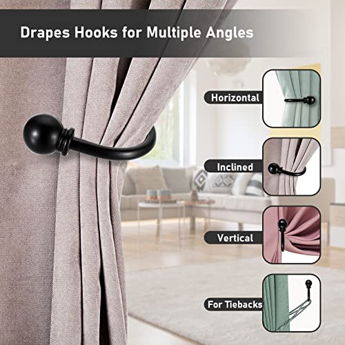 Sturdy metal curtain wall hook