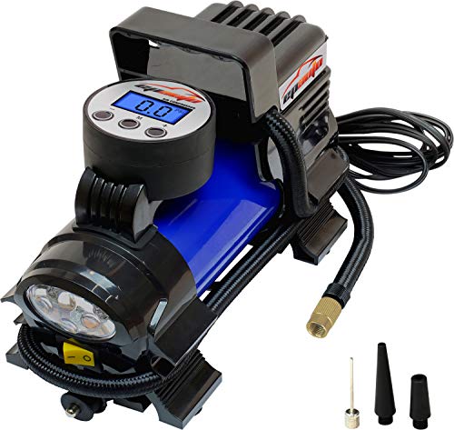 EPAuto 12V DC Portable Air Compressor blue exterior