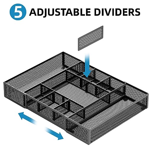 Marbrasse organizer extended to maximum width