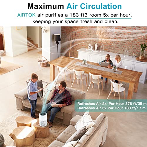 Side profile of compact air purifier