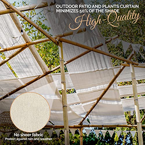 Two-pack beige canvas floor protection
