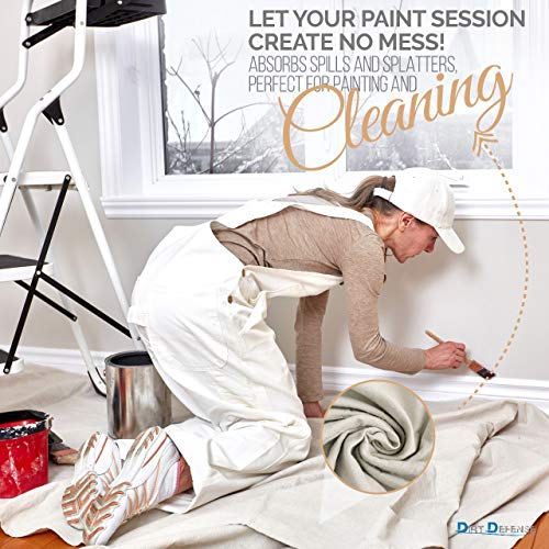 Pack of two 9x12ft canvas tarps