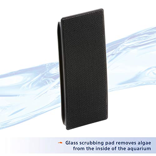 Aqueon algae scraper showing black handle design