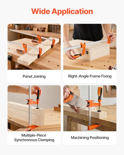 Ergonomic handle design on VEVOR bar clamps