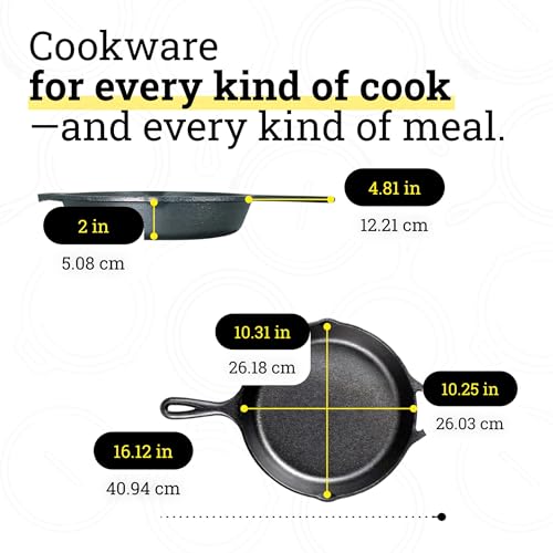Lodge cast iron skillet being used for camping