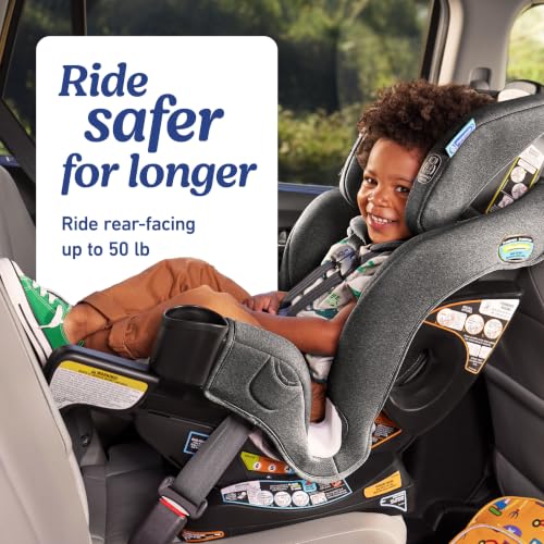 Graco convertible car seat with headrest adjusted