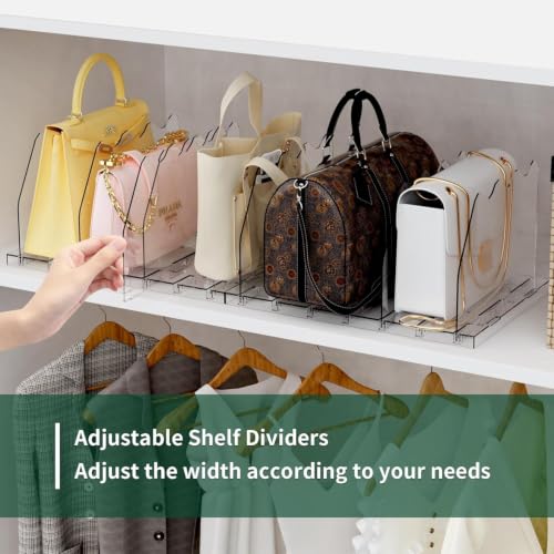 SPACEKEEPER Adjustable Shelf Divider for Closet detail of slots