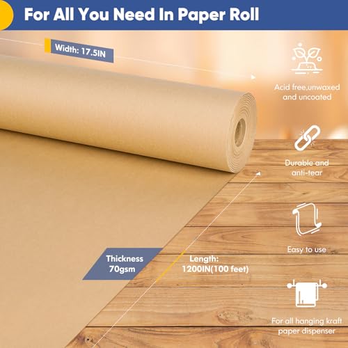 Kraft paper roll 17.5 inches wide