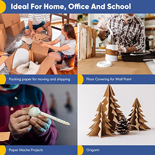 Sustainable brown paper for gift wrapping