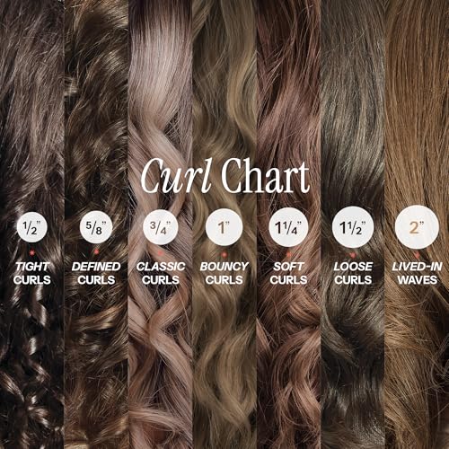 Extended barrel curling iron full view